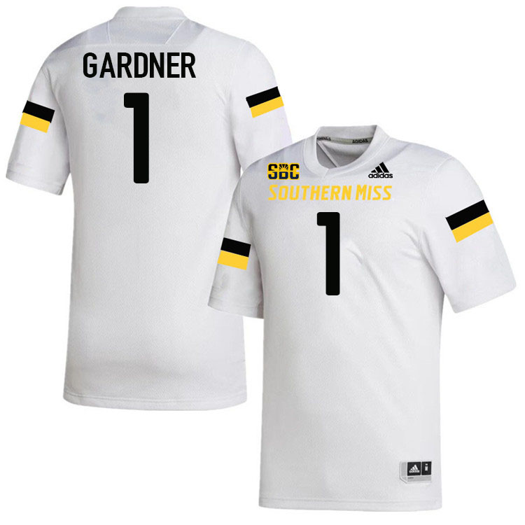 Southern Miss Golden Eagles #1 Denzel Gardner Jersey Football Uniforms-White